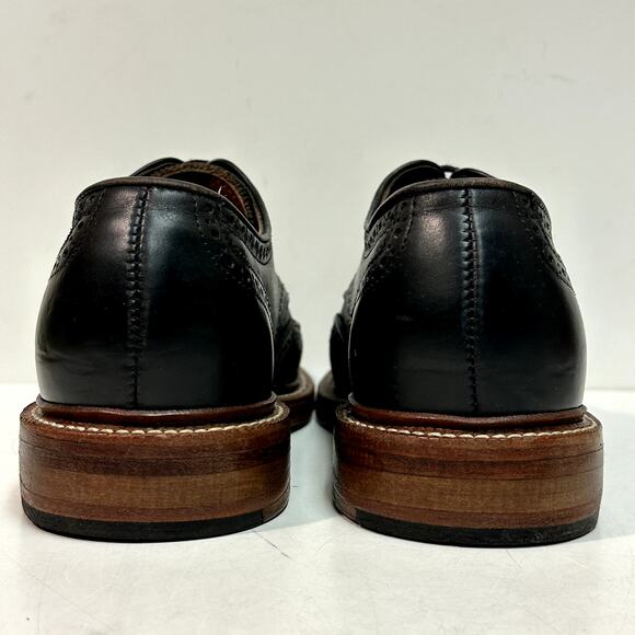 EXCELLENT Oak Street Bootmakers Wingtip Brogue Blucher Black Chromexcel 7.5 - Picture 6 of 11